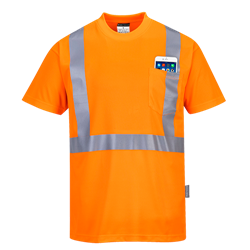 T-shirt ostrzegawczy z kieszonką