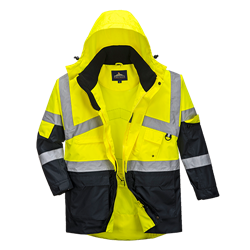 Dwukolorowa kurtka ostrzegawcza