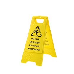 Znak ostrzegawczy - Mokra podłoga