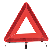 Składany trójkąt ostrzegawczy