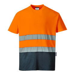 T-shirt dwukolorowy ostrzegawczy Cotton Comfort