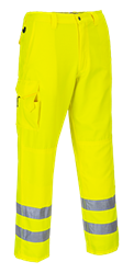 Spodnie bojówki ostrzegawcze