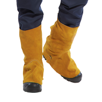 Skórzany ochronnik obuwia dla spawacza