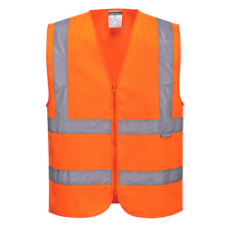 Kamizelka ostrzegawcza zapinana na zamek błyskawiczny