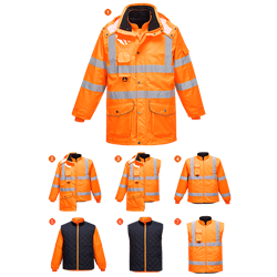 Kurtka ostrzegawcza 7 w 1