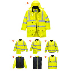 Kurtka ostrzegawcza 7 w 1