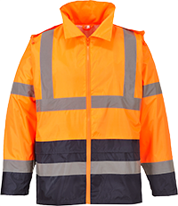 Klasyczna kurtka przeciwdeszczowa ostrzegawcza