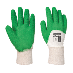 Rękawica lateksowa z mankietem z dzianiny