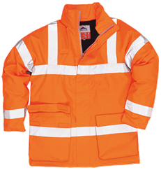 Kurtka ostrzegawcza trudnopalna