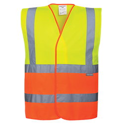 Kamizelka ostrzegawcza dwukolorowa