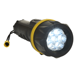 Latarka gumowa z 7 diodami LED