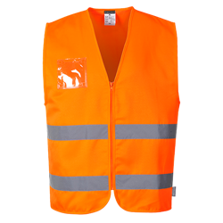 Kamizelka ostrzegawcza z tkaniny poliestrowo-bawełnianej