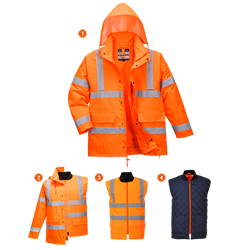 Kurtka ostrzegawcza 4 w 1