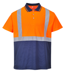 Koszulka polo dwukolorowa